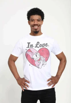 Disney Mickey Classic In Love Daisy UnisexT-Shirt Con StampaWhite Uomo T-shirt E Polo H3A2101XW-A11