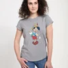 Disney Pinocchio Vintage PinocchioT-Shirt Con StampaMelange Grey Donna T-shirt E Top H3A21DAS3-C11