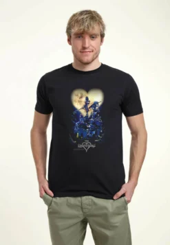 Disney Kingdom Hearts Poster LogoT-Shirt Con StampaNavy Blue Uomo T-shirt E Polo H3A22O394-K11
