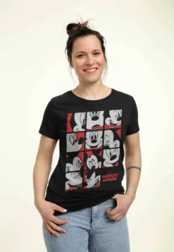Disney Mickey Classic Mickey Mouse Expression GridT-Shirt Con StampaBlack Donna T-shirt E Top H3A21D2KH-Q11 -Disney abaa239a7aa24bf390fbba3e7e8a4028 scaled