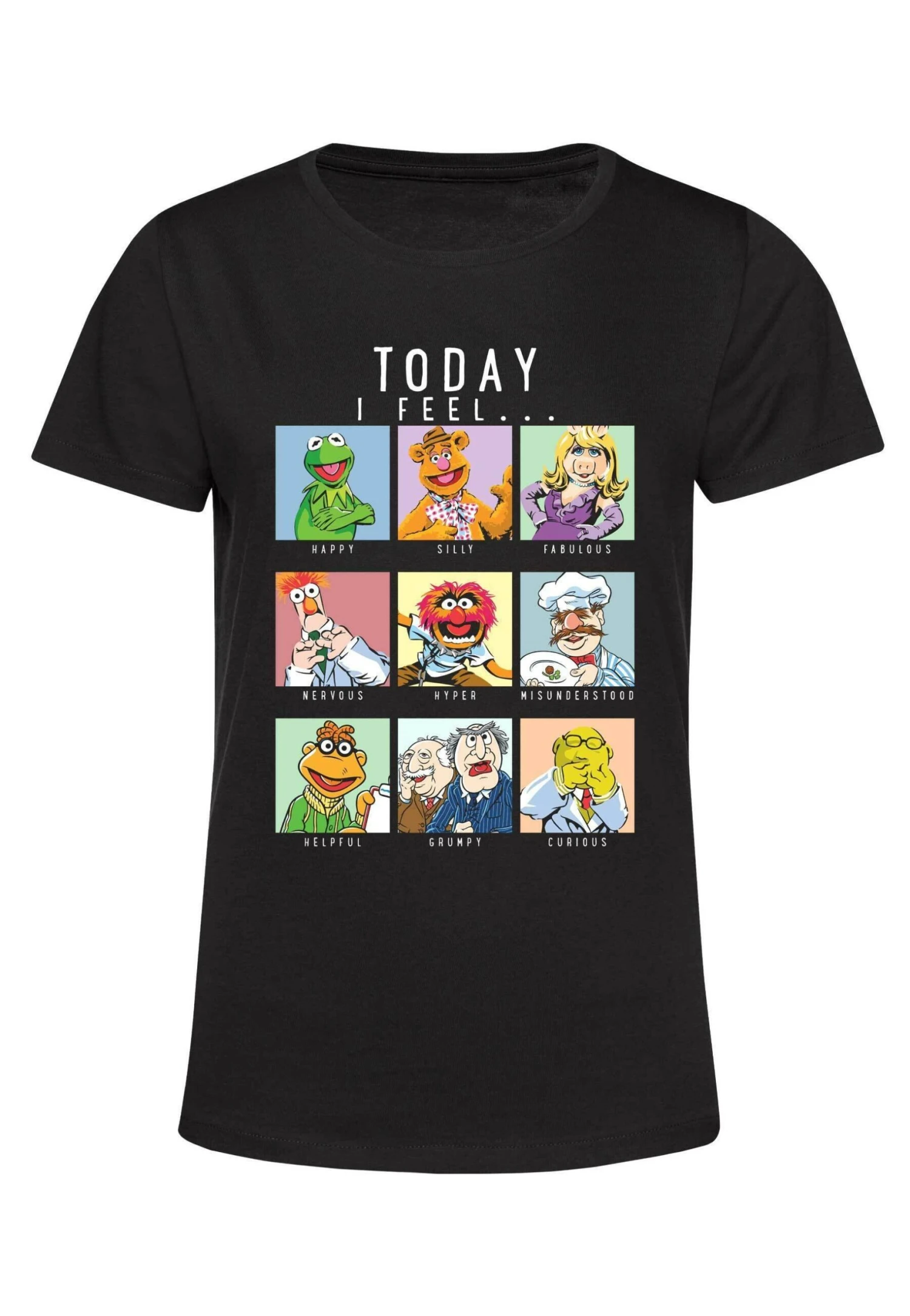 Disney Muppets Muppet Mood - T-Shirt Con Stampa - Black 2 Disney Muppets Muppet Mood - T-Shirt Con Stampa - Black - immagine 2