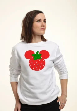 Disney Mickey Friends Strawberry EarsFelpaWhite Donna Felpe H3A21J5M4-A11