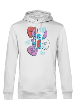 Disney Classics Lilo & Stitch Heart PizzaFelpa Con CappuccioWhite Donna Felpe H3A21J3Z9-A11 -Disney c15bfa624c714fafab94f149b6c37757 scaled
