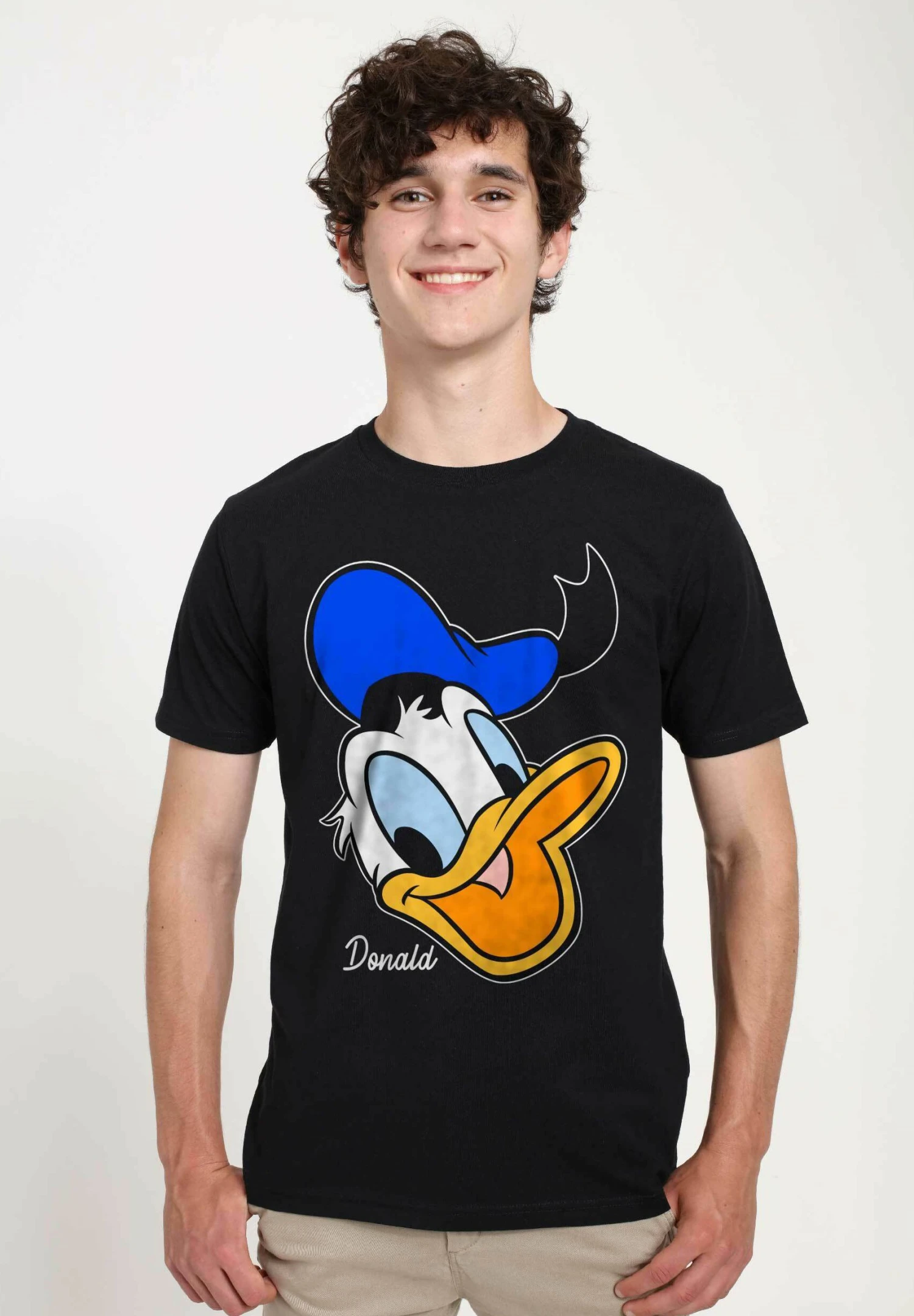 Disney Classic Mickey Donald Big Face UnisexT-Shirt Con StampaBlack Uomo T-shirt E Polo H3A22O02U-Q11 1 Disney Classic Mickey Donald Big Face UnisexT-Shirt Con StampaBlack Uomo T-shirt E Polo H3A22O02U-Q11