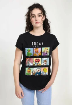 Disney Muppets Muppet MoodT-Shirt Con StampaBlack Donna T-shirt E Top H3A21D0XF-Q11