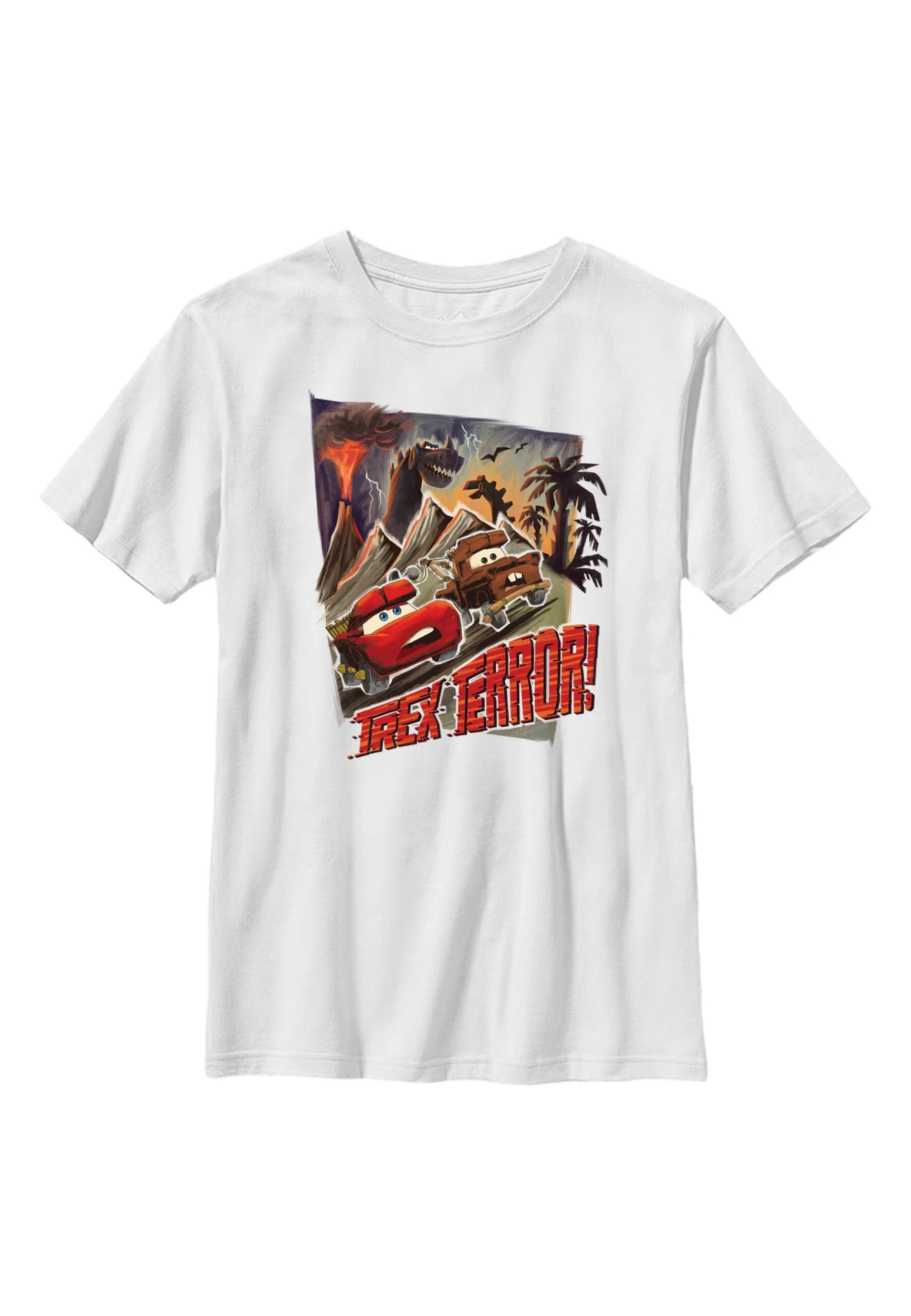 Disney Cars-Cars 2 Trex TerrorT-Shirt Con StampaWhite Bambini T-shirt & Top H3A26G16Z-A11 1 Disney Cars-Cars 2 Trex TerrorT-Shirt Con StampaWhite Bambini T-shirt & Top H3A26G16Z-A11