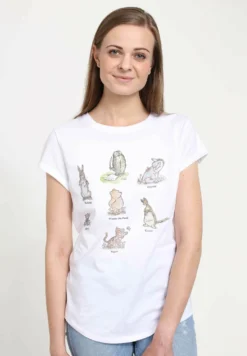 Disney Winnie The Pooh Winnie PosterT-Shirt Con StampaWhite Donna T-shirt E Top H3A2100II-A11 -Disney c93166ae0e2f489ebe214d659feca584