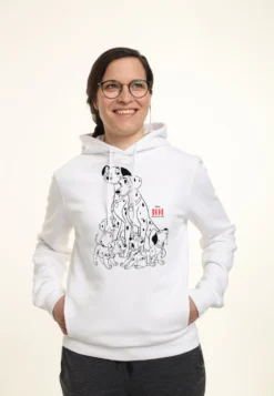 Disney 101 Dalmatians Dog PileFelpa Con CappuccioWhite Donna Felpe H3A21J415-A11