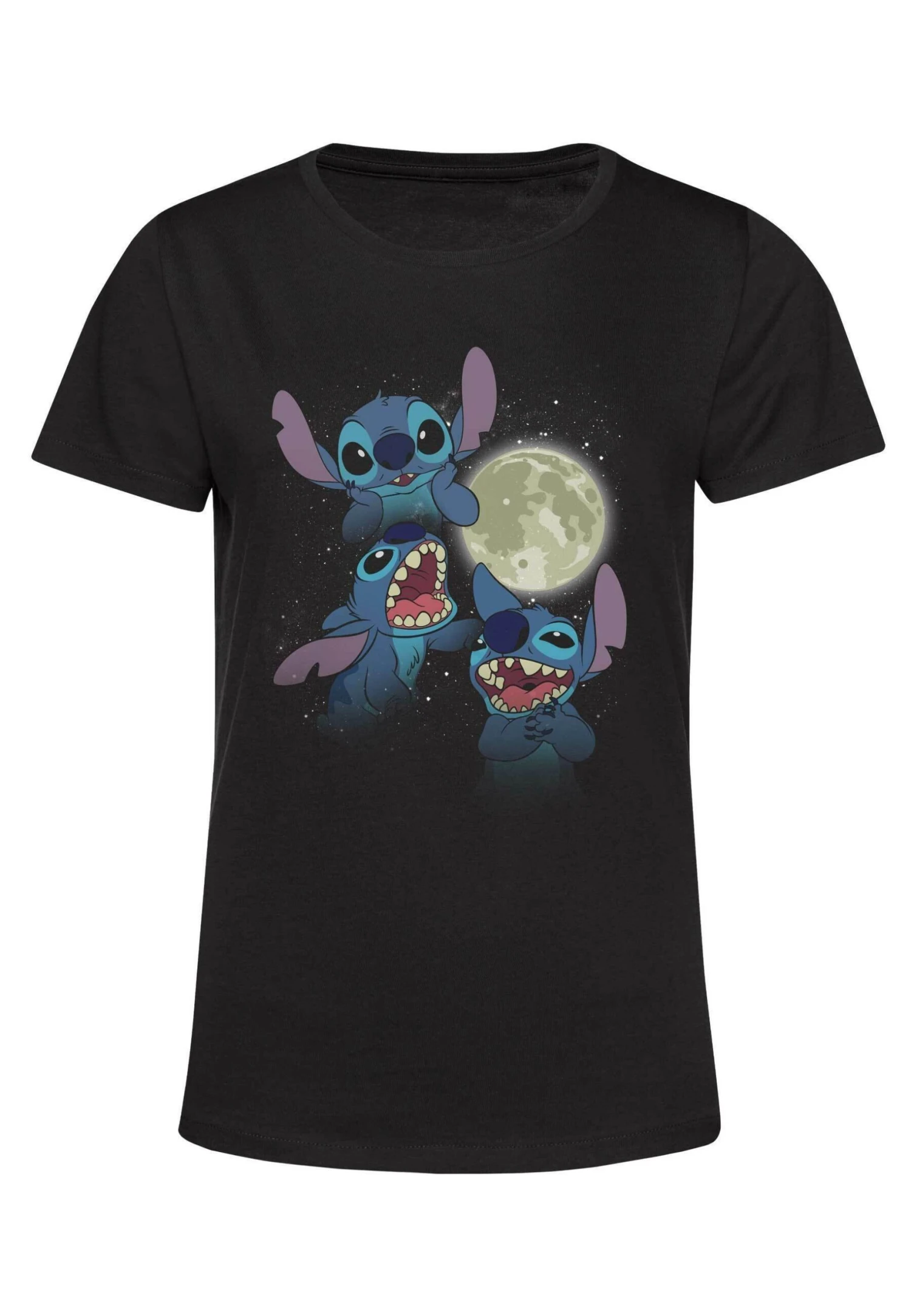 Disney LiloStitch Three Stitch MoonT-Shirt Con StampaBlack Donna T-shirt E Top H3A21D2UB-Q11 5 Disney LiloStitch Three Stitch MoonT-Shirt Con StampaBlack Donna T-shirt E Top H3A21D2UB-Q11 - immagine 5