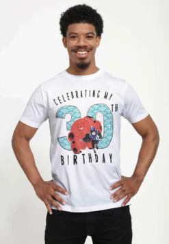 Disney Big Hero 6 Movie Baymax 30 Years UnisexT-Shirt Con StampaWhite Uomo T-shirt E Polo H3A2100GW-A11