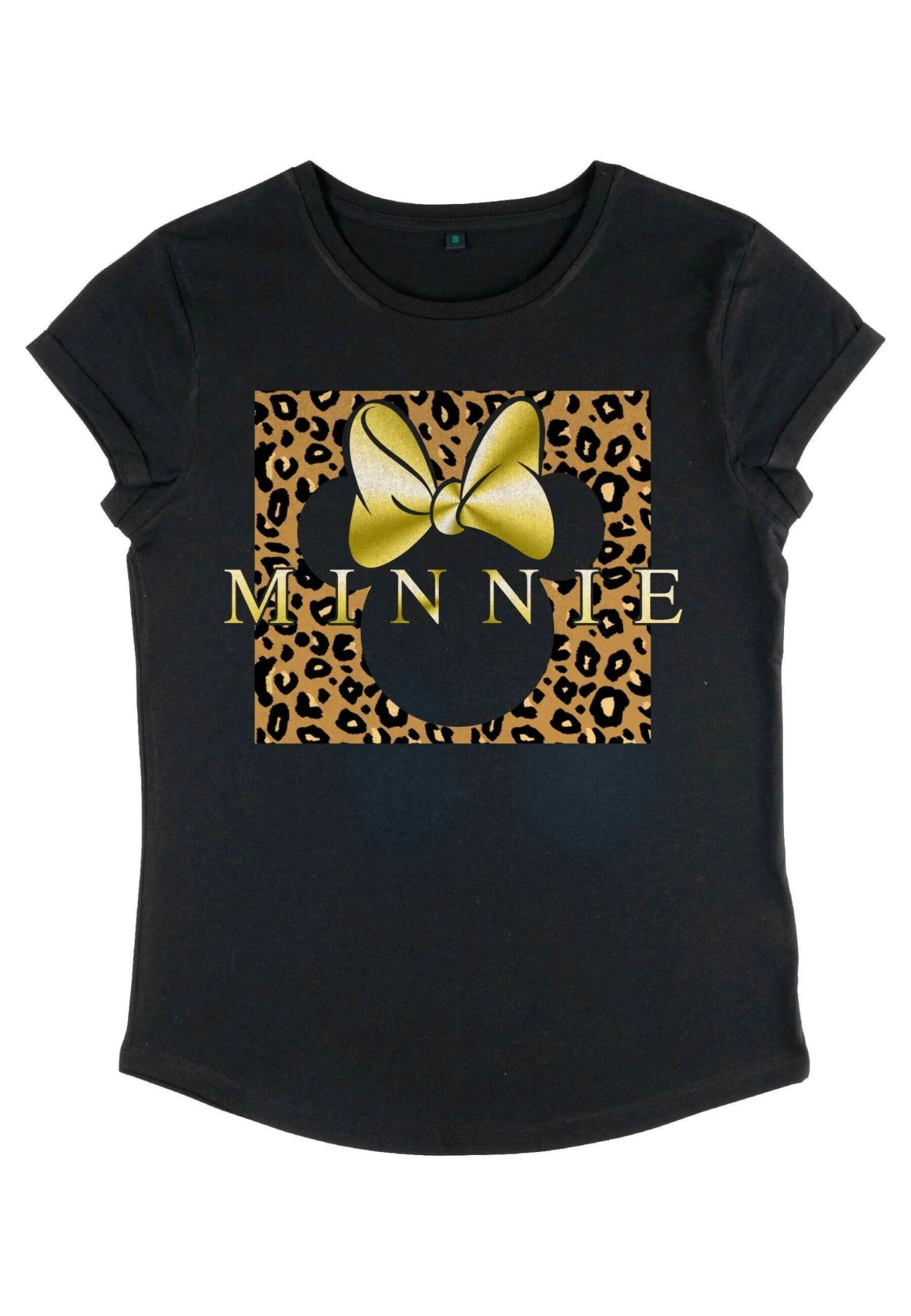 Disney Mickey Classic Leopard Square Minnie - T-Shirt Con Stampa - Black 3 Disney Mickey Classic Leopard Square Minnie - T-Shirt Con Stampa - Black - immagine 3