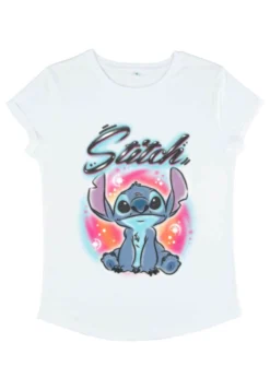 Disney Lilo & Stitch Stitch AirbrushT-Shirt Con StampaWhite Donna T-shirt E Top H3A21D07Z-A11 -Disney ce01e226361c466b99eb259e83c33109 scaled