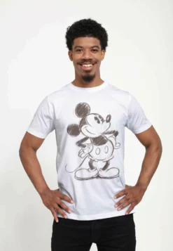 Disney Mickey Classic Sketchy Mickey UnisexT-Shirt Con StampaWhite Donna T-shirt E Top H3A2100E5-A11