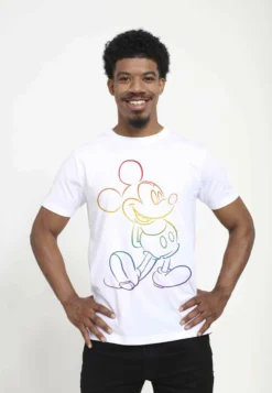 Disney Mickey Mouse Big Pride UnisexT-Shirt Con StampaWhite Uomo T-shirt E Polo H3A21027V-A11