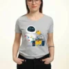 Disney Pixar Wall E Wall-E HolidayT-Shirt Con StampaHeather Grey Donna T-shirt E Top H3A21D1P6-C11