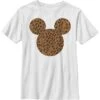 Disney Classic Mickey Cheetah MouseT-Shirt Con StampaWhite Bambini T-shirt & Top H3A26G0JR-A11