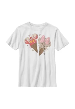 Disney Classic Mickey Mickey Minnie ConesT-Shirt Con StampaWhite Bambini T-shirt & Top H3A26G0LR-A11