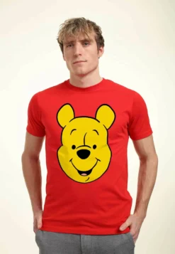 Disney Winnie The Pooh - T-Shirt Con Stampa - Red