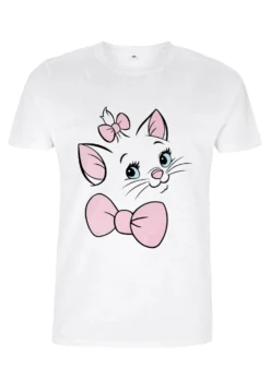 Disney The Aristocats Marie Big FaceT-Shirt Con StampaWhite Donna T-shirt E Top H3A21D4HI-A11