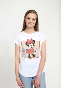 Disney Classic Mickey Chinese MinnieT-Shirt Con StampaWhite Donna T-shirt E Top H3A21D077-A11