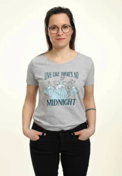 Disney Princess Midnight PrincessT-Shirt Con StampaHeather Grey Donna T-shirt E Top H3A21D1EP-C11