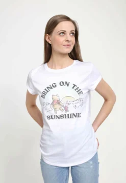 Disney Winnie The Pooh Bring On The SunshineT-Shirt Con StampaWhite Donna T-shirt E Top H3A21E02U-A11