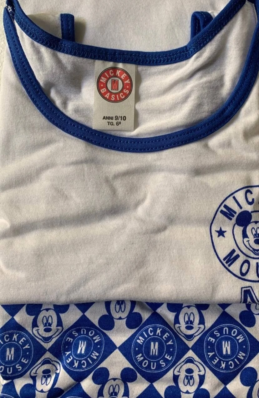 Canottiera Bimbo/a 100% Cotone Topolino/Minnie Disney Fine Serie Outlet 1 Canottiera Bimbo/a 100% Cotone Topolino/Minnie Disney Fine Serie Outlet